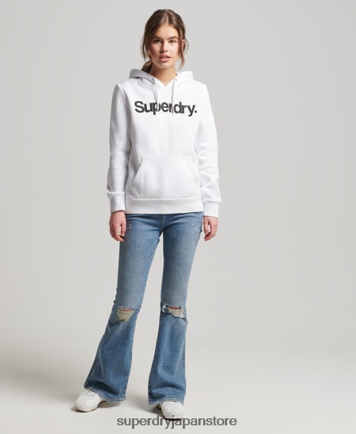 コアロゴパーカー 女性 Superdry 衣類 白 2J62PZ3466