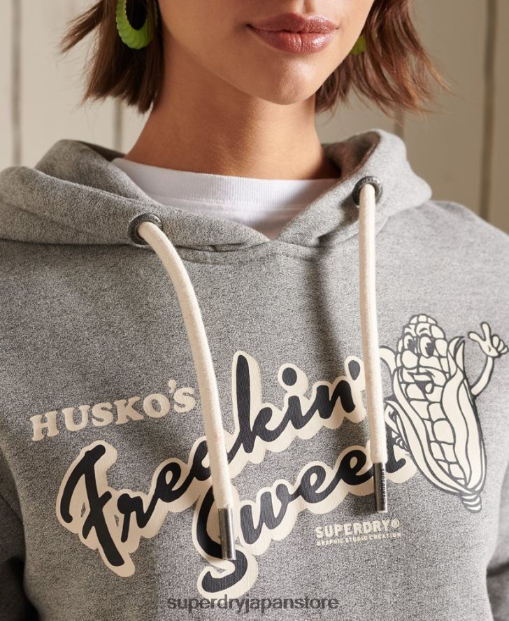 オーバーサイズ ヘリテージ マウンテン パーカー 女性 Superdry 衣類 ライトグレー 2J62PZ3469