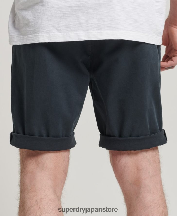 オーガニックコットンスタジオ コアチノショーツ 男性 Superdry 衣類 海軍 2J62PZ346