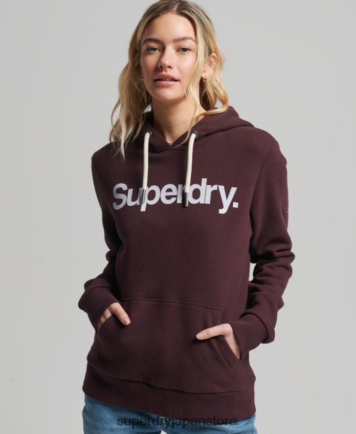 コアロゴパーカー 女性 Superdry 衣類 赤 2J62PZ3474