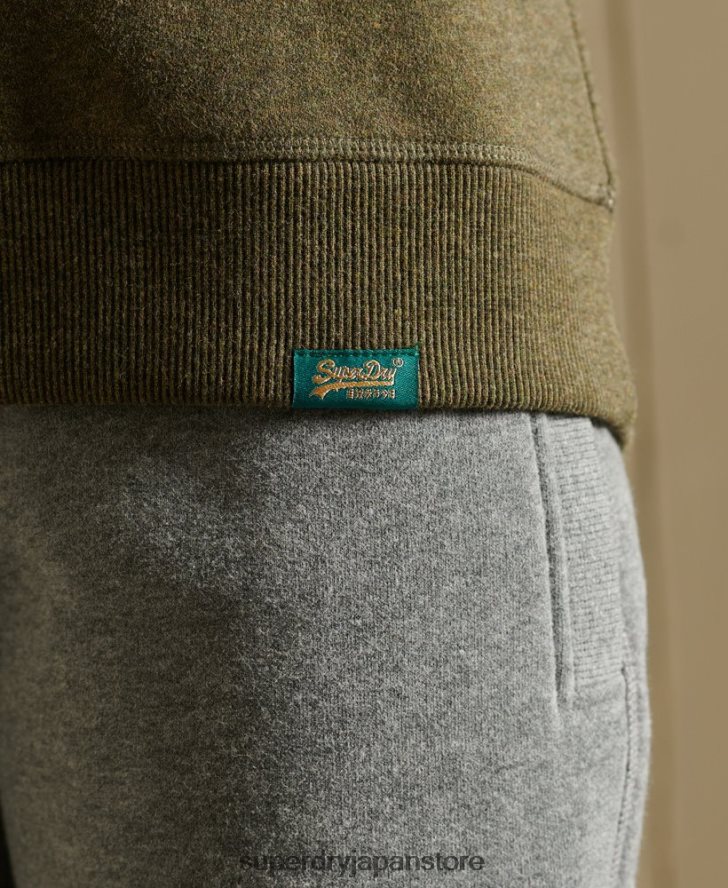 ヴィンテージロゴクルースウェットシャツ 女性 Superdry 衣類 カーキ 2J62PZ3478