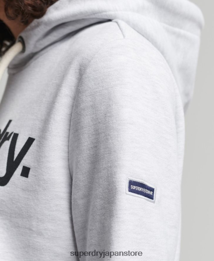 コアロゴ ノンブラッシュパーカー 女性 Superdry 衣類 ライトグレー 2J62PZ3481
