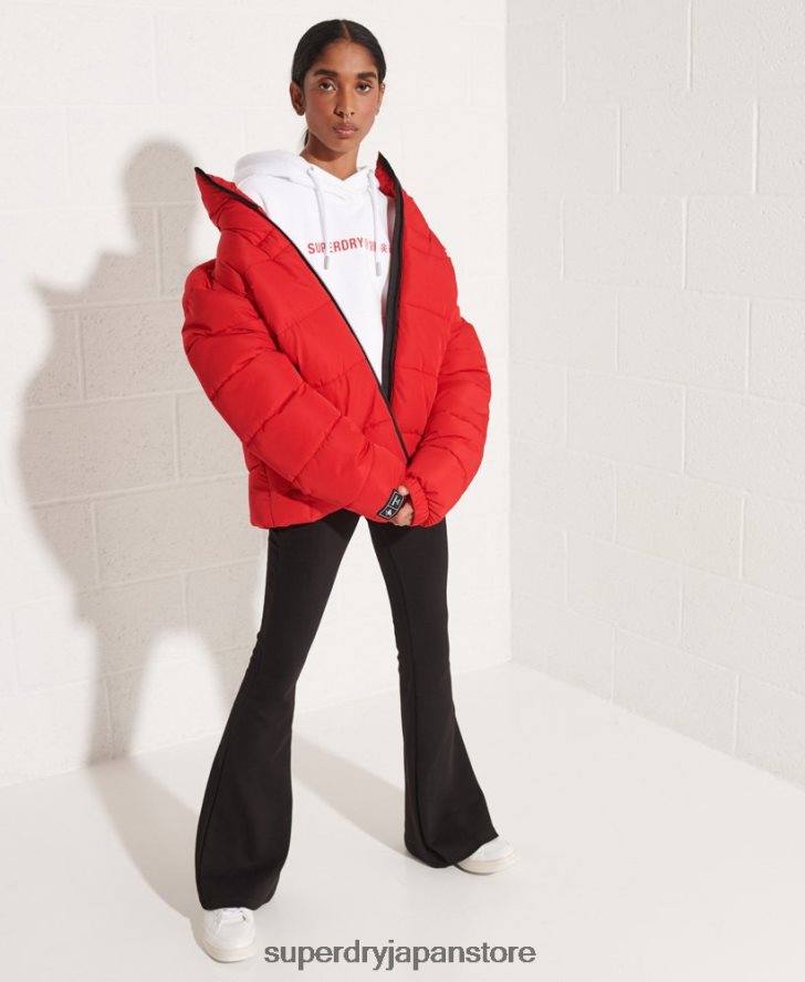 協力ロゴクロップパーカー 女性 Superdry 衣類 白 2J62PZ3483