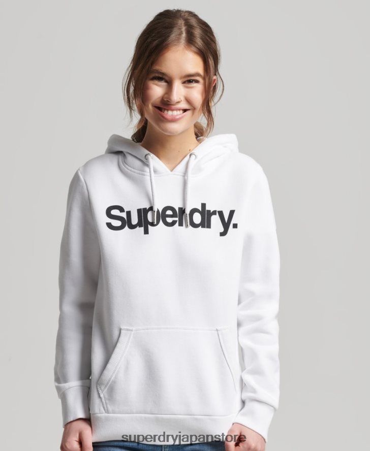 コアロゴパーカー 女性 Superdry 衣類 白 2J62PZ3484