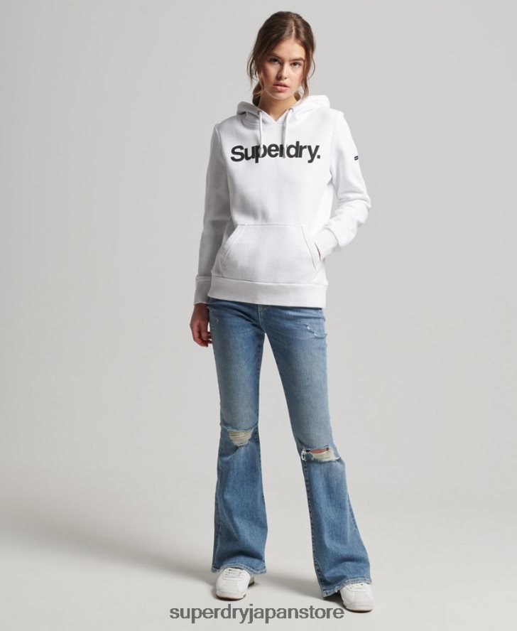 コアロゴパーカー 女性 Superdry 衣類 白 2J62PZ3484