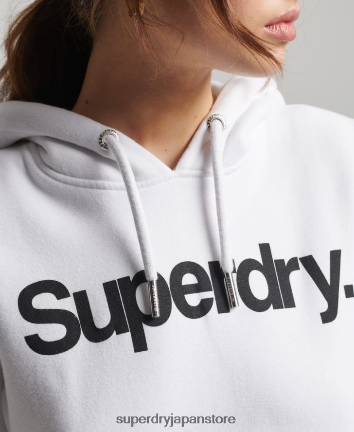 コアロゴパーカー 女性 Superdry 衣類 白 2J62PZ3484
