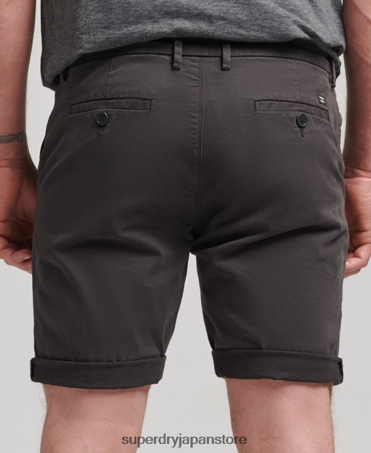 オーガニックコットンコアチノショーツ 男性 Superdry 衣類 黒 2J62PZ348