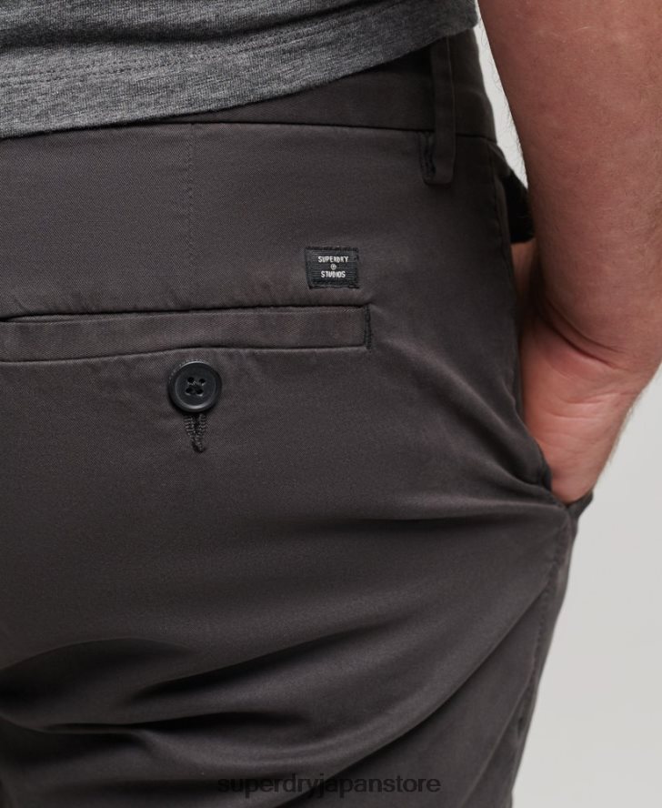 オーガニックコットンコアチノショーツ 男性 Superdry 衣類 黒 2J62PZ348