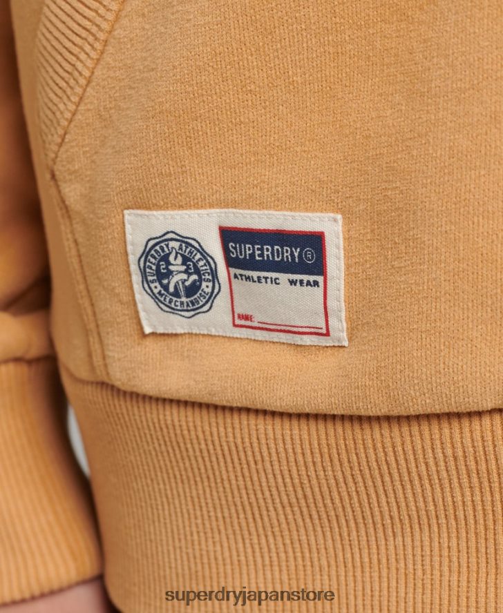 スクリプトカレッジジップパーカー 女性 Superdry 衣類 黄色 2J62PZ3498