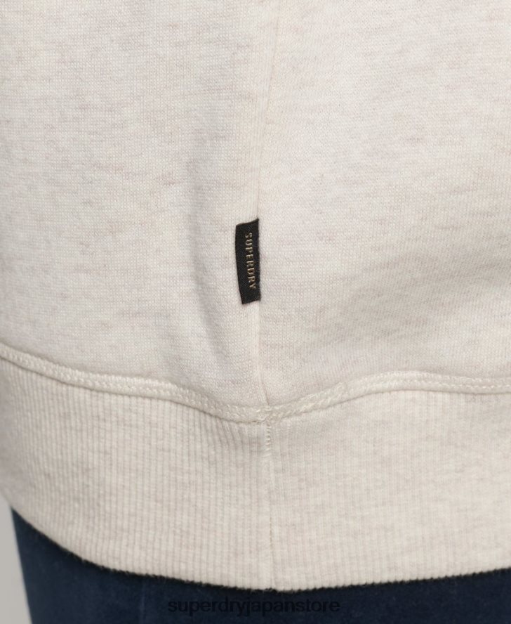 確立されたクルースウェットシャツ 女性 Superdry 衣類 ベージュ 2J62PZ3499