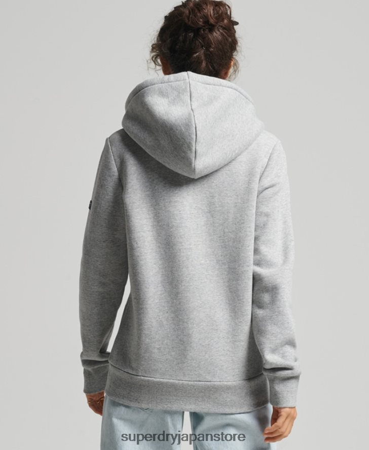 ヴィンテージプライドインクラフトジップパーカー 女性 Superdry 衣類 グレー 2J62PZ3501
