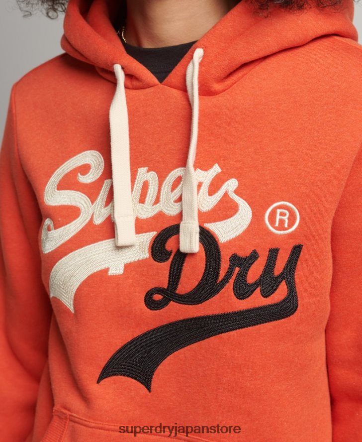 ヴィンテージロゴインタレストパーカー 女性 Superdry 衣類 オレンジ 2J62PZ3502