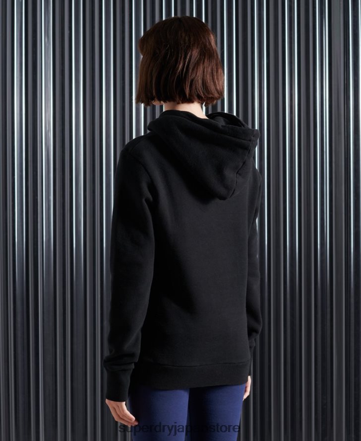 ヴィンテージロゴニューヨークフォトパーカー 女性 Superdry 衣類 黒 2J62PZ3503