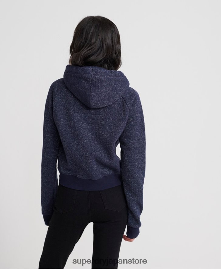 ブティックスターパーカー 女性 Superdry 衣類 海軍 2J62PZ3509