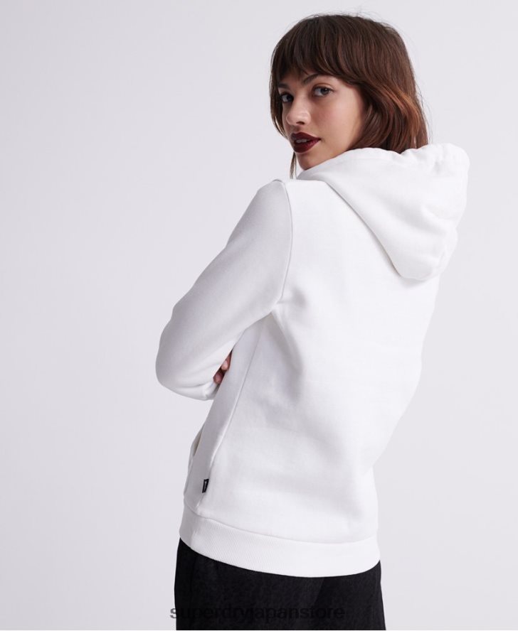 ヴィンテージロゴリフレクボックスパーカー 女性 Superdry 衣類 クリーム 2J62PZ3511