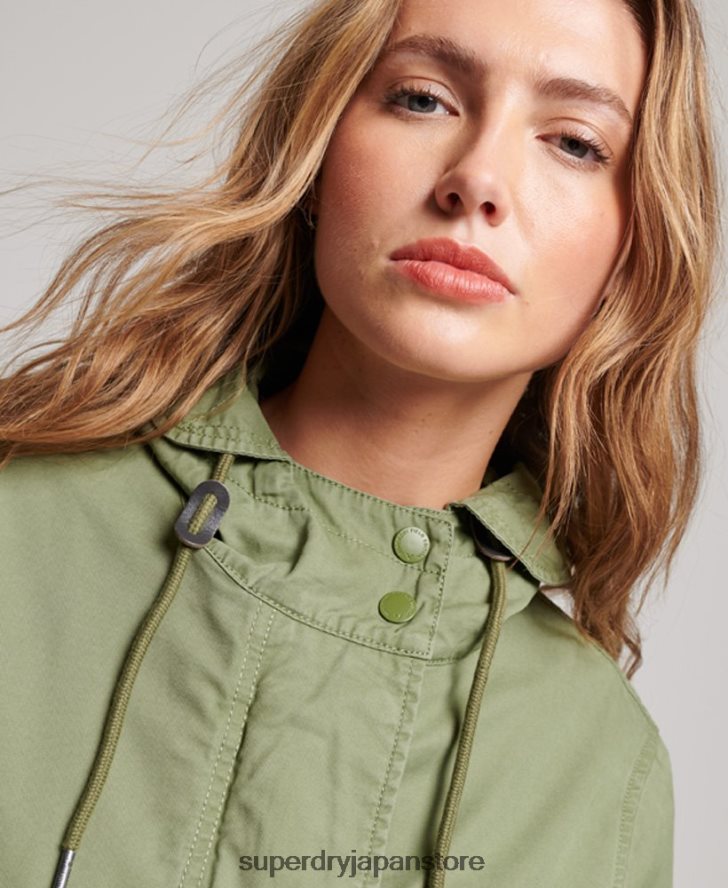 ヴィンテージフィールドパーカー 女性 Superdry 衣類 カーキ 2J62PZ3513