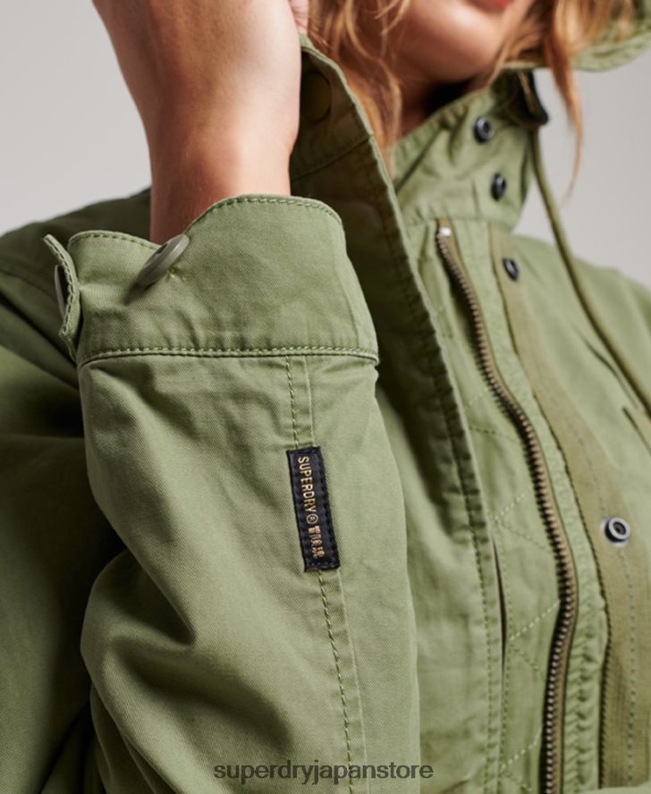 ヴィンテージフィールドパーカー 女性 Superdry 衣類 カーキ 2J62PZ3513