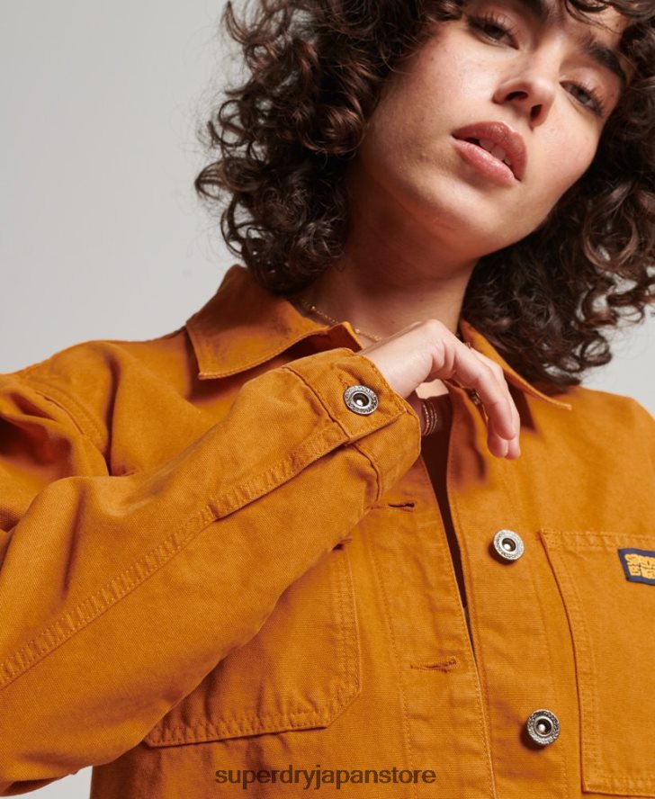 オーガニックコットン ヴィンテージ チョージャケット 女性 Superdry 衣類 茶色 2J62PZ3538