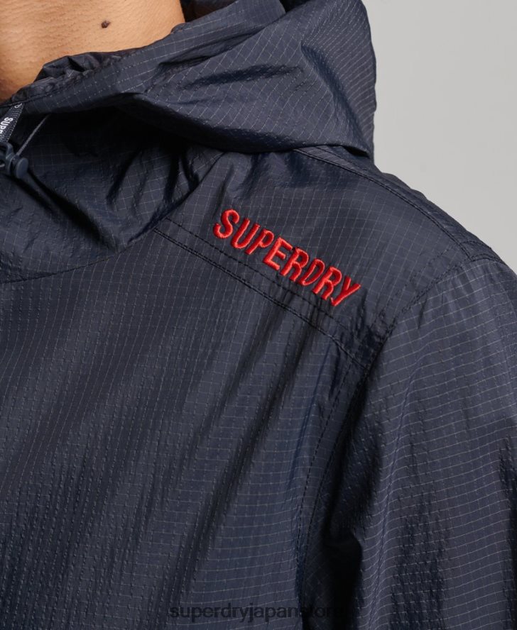 コードスタンダードロゴライトウェイトジャケット 女性 Superdry 衣類 海軍 2J62PZ3540