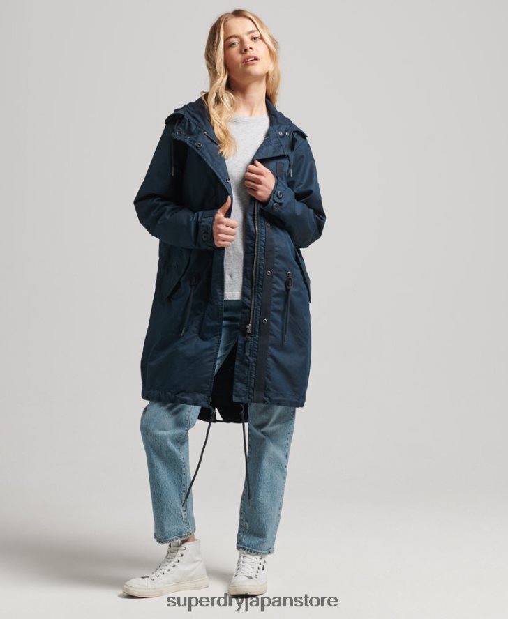 フィールドパーカーコート 女性 Superdry 衣類 海軍 2J62PZ3545