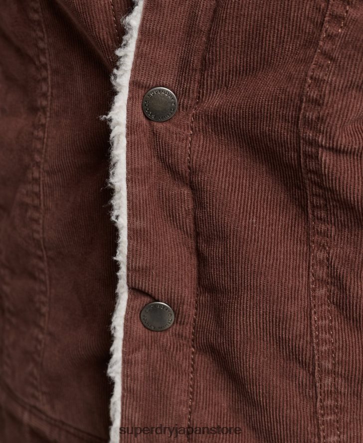 シェルパコードトラッカージャケット 女性 Superdry 衣類 茶色 2J62PZ3548