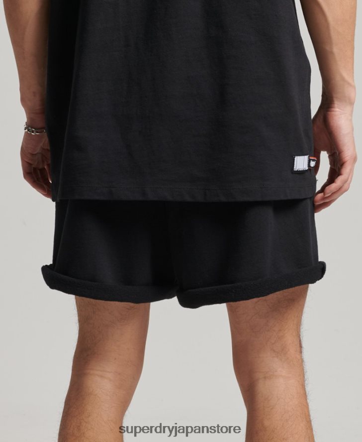 × サープラスジャージーショーツ 男性 Superdry 衣類 黒 2J62PZ354