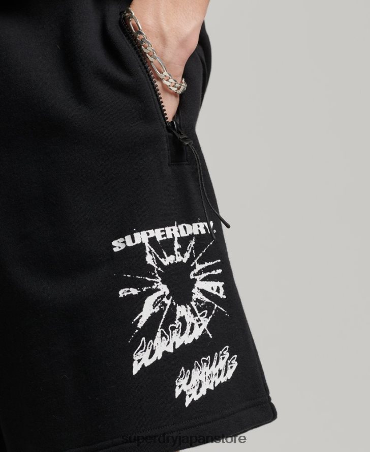 × サープラスジャージーショーツ 男性 Superdry 衣類 黒 2J62PZ354