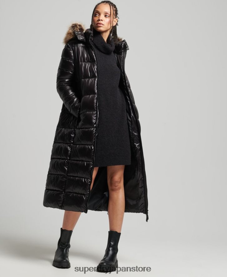 マウンテンフジシャイン延縄ジャケット 女性 Superdry 衣類 黒 2J62PZ3562