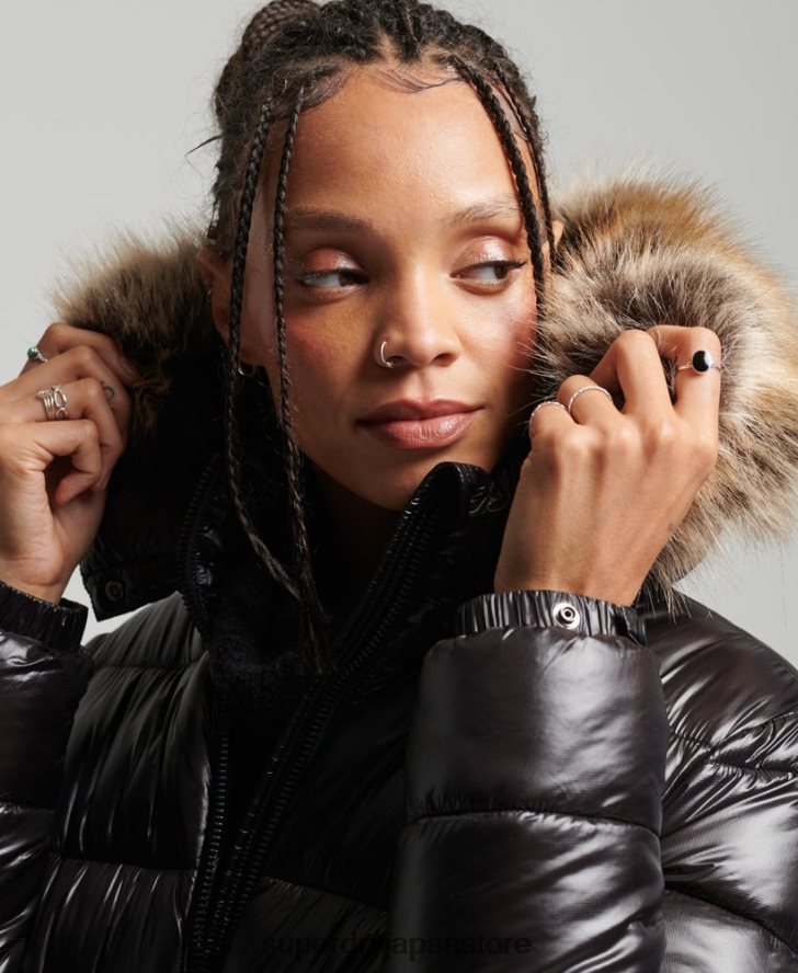 マウンテンフジシャイン延縄ジャケット 女性 Superdry 衣類 黒 2J62PZ3562
