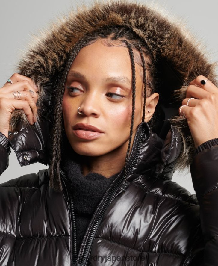 マウンテンフジシャイン延縄ジャケット 女性 Superdry 衣類 黒 2J62PZ3562