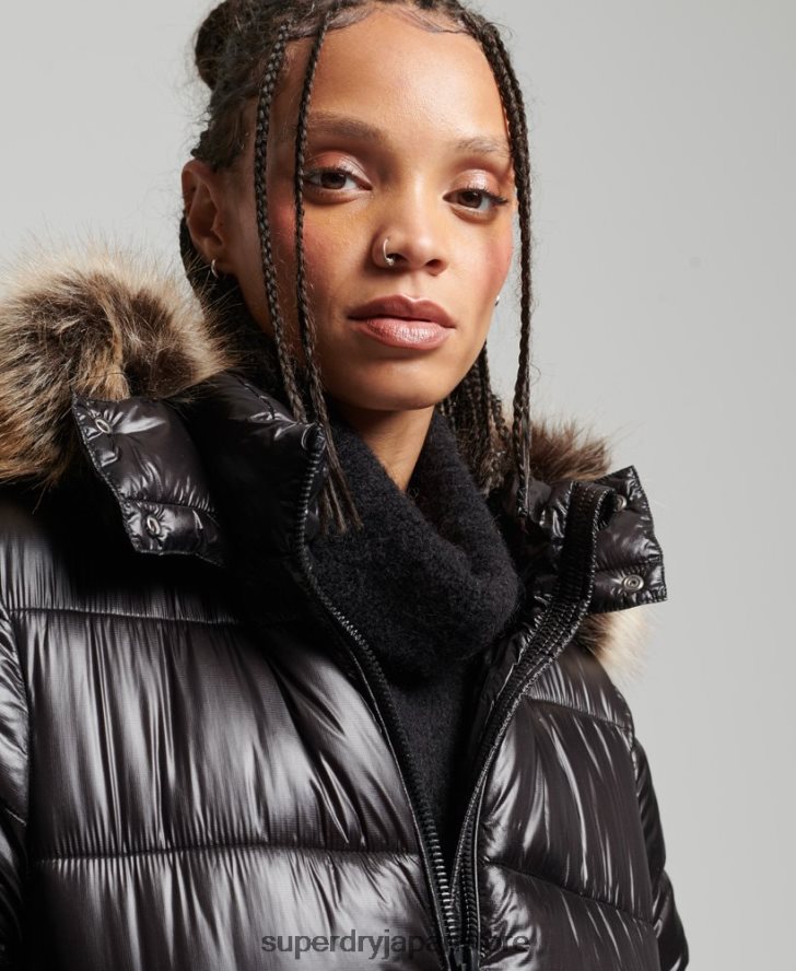 マウンテンフジシャイン延縄ジャケット 女性 Superdry 衣類 黒 2J62PZ3562