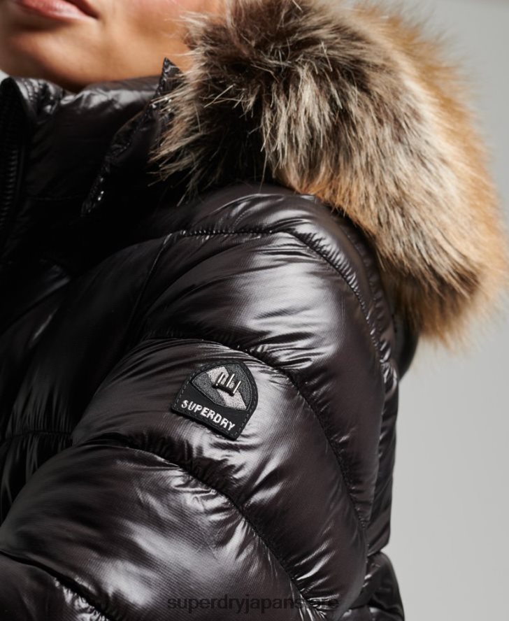 マウンテンフジシャイン延縄ジャケット 女性 Superdry 衣類 黒 2J62PZ3562