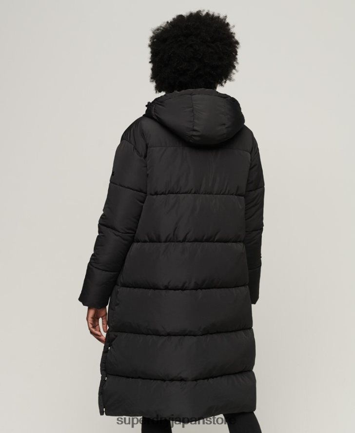はえ縄フグコート 女性 Superdry 衣類 黒 2J62PZ3571
