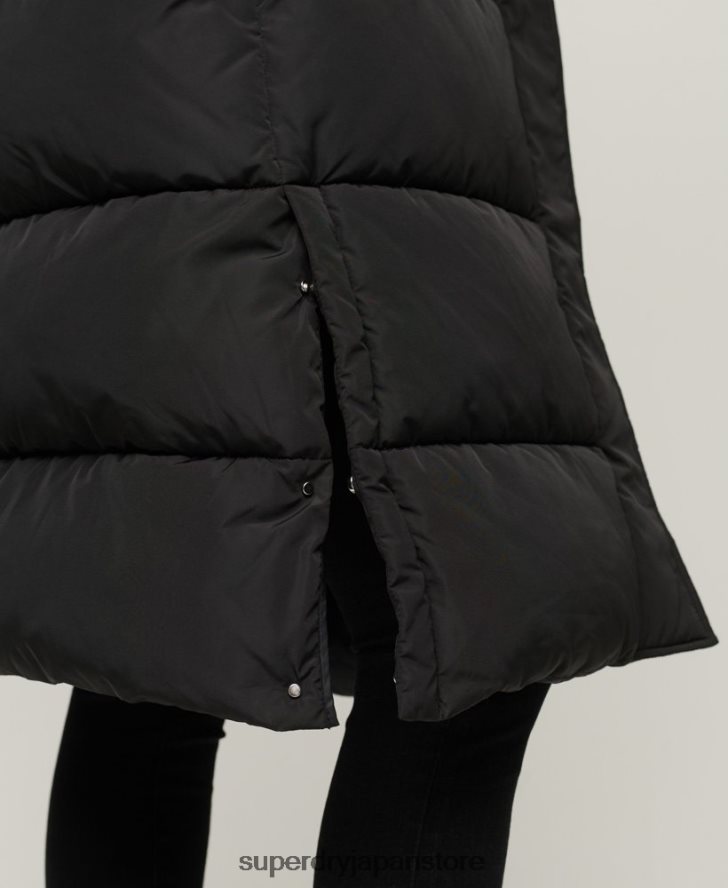 はえ縄フグコート 女性 Superdry 衣類 黒 2J62PZ3571