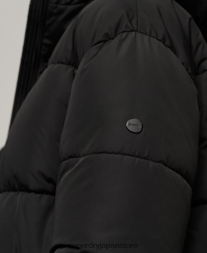 はえ縄フグコート 女性 Superdry 衣類 黒 2J62PZ3571