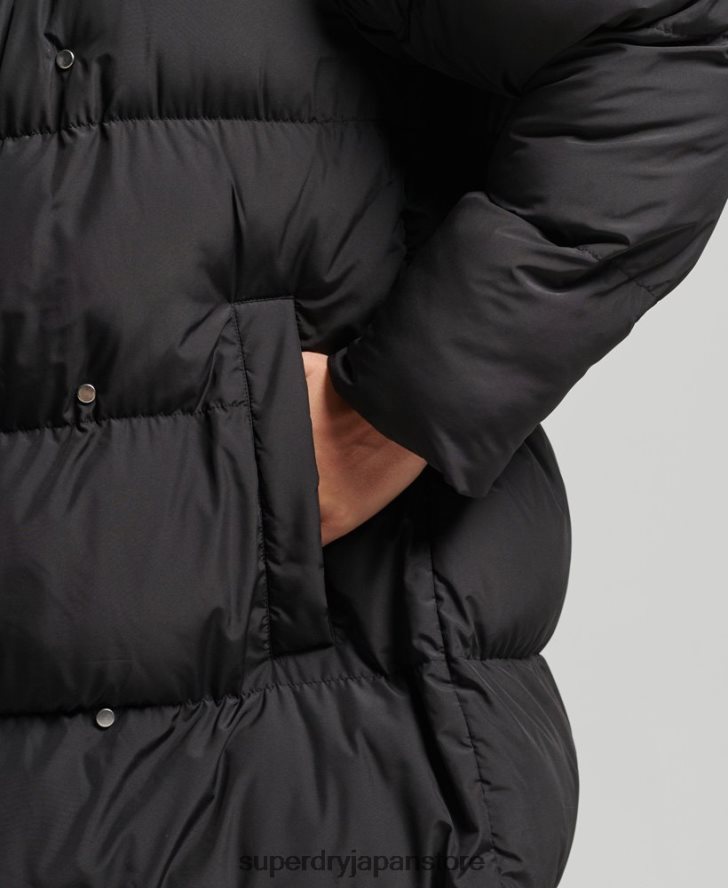 はえ縄フグコート 女性 Superdry 衣類 黒 2J62PZ3582