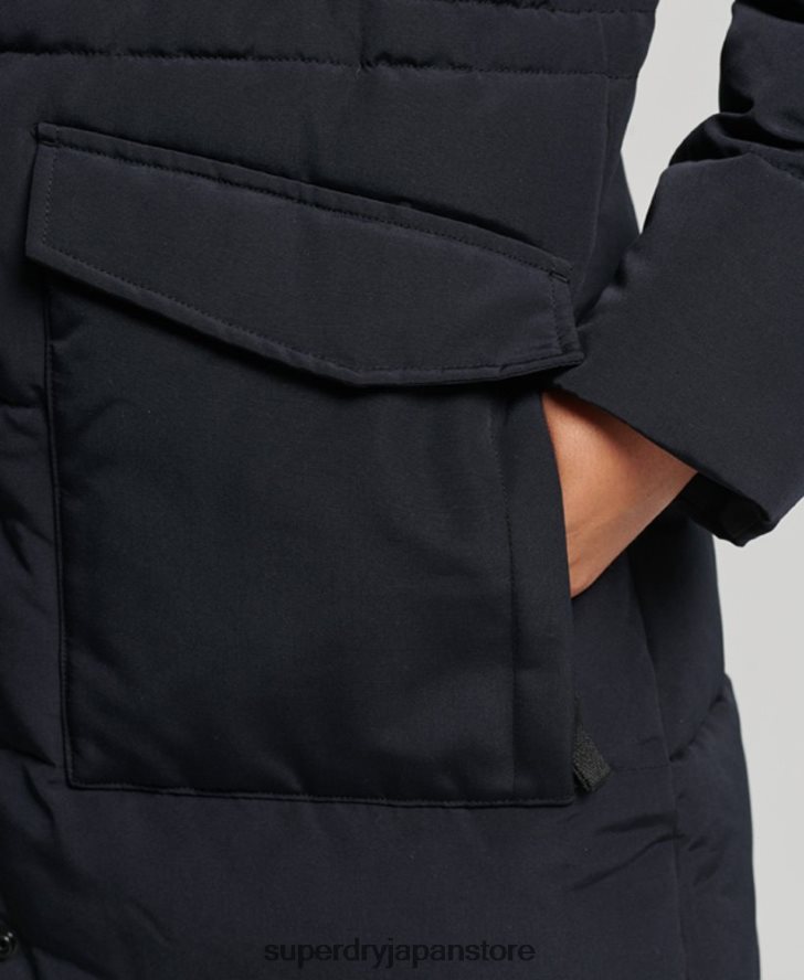 エベレスト延縄用フグコート 女性 Superdry 衣類 濃い灰色 2J62PZ3588
