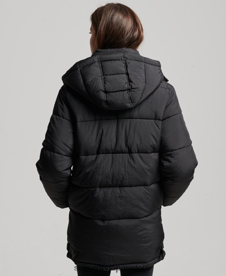 エクスペディション コクーン パデッドコート 女性 Superdry 衣類 黒 2J62PZ3597