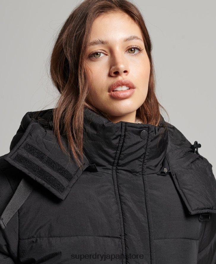 エクスペディション コクーン パデッドコート 女性 Superdry 衣類 黒 2J62PZ3597