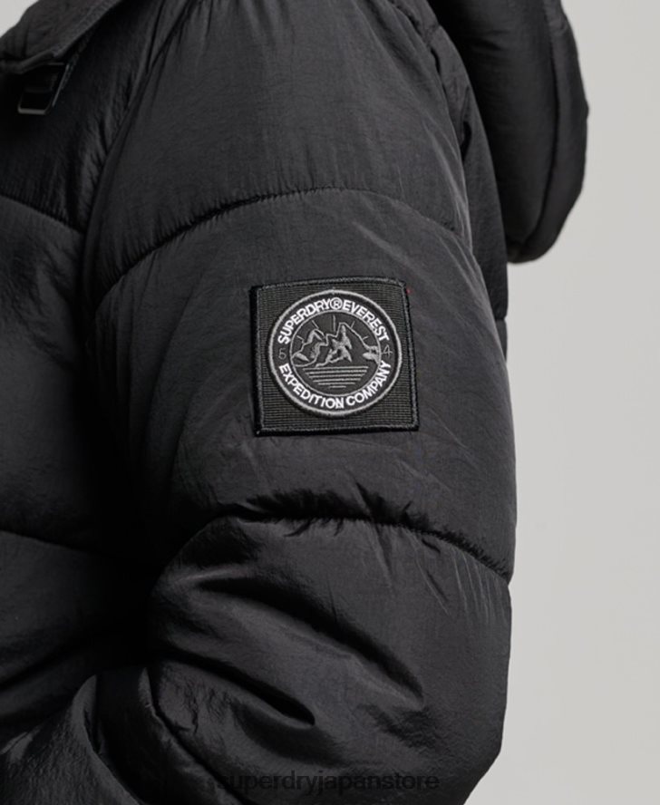 エクスペディション コクーン パデッドコート 女性 Superdry 衣類 黒 2J62PZ3597