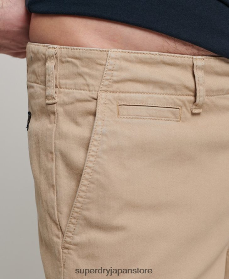 オフィサーチノショーツ 男性 Superdry 衣類 クリーム 2J62PZ35