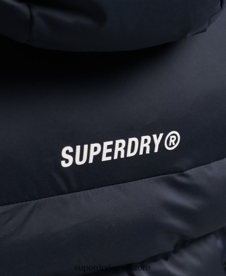 ヒートシールパッド入りジャケット 女性 Superdry 衣類 海軍 2J62PZ3600