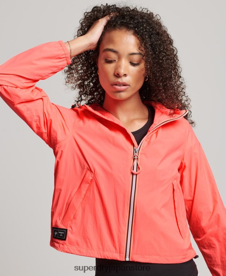 コードスタンダードロゴライトウェイトジャケット 女性 Superdry 衣類 コーラル 2J62PZ3611