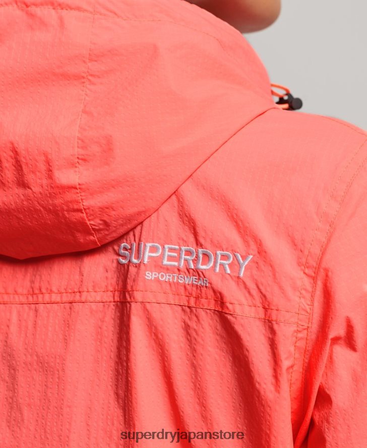 コードスタンダードロゴライトウェイトジャケット 女性 Superdry 衣類 コーラル 2J62PZ3611