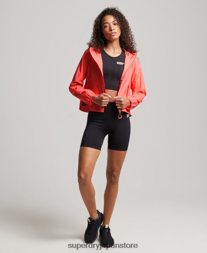 コードスタンダードロゴライトウェイトジャケット 女性 Superdry 衣類 コーラル 2J62PZ3611