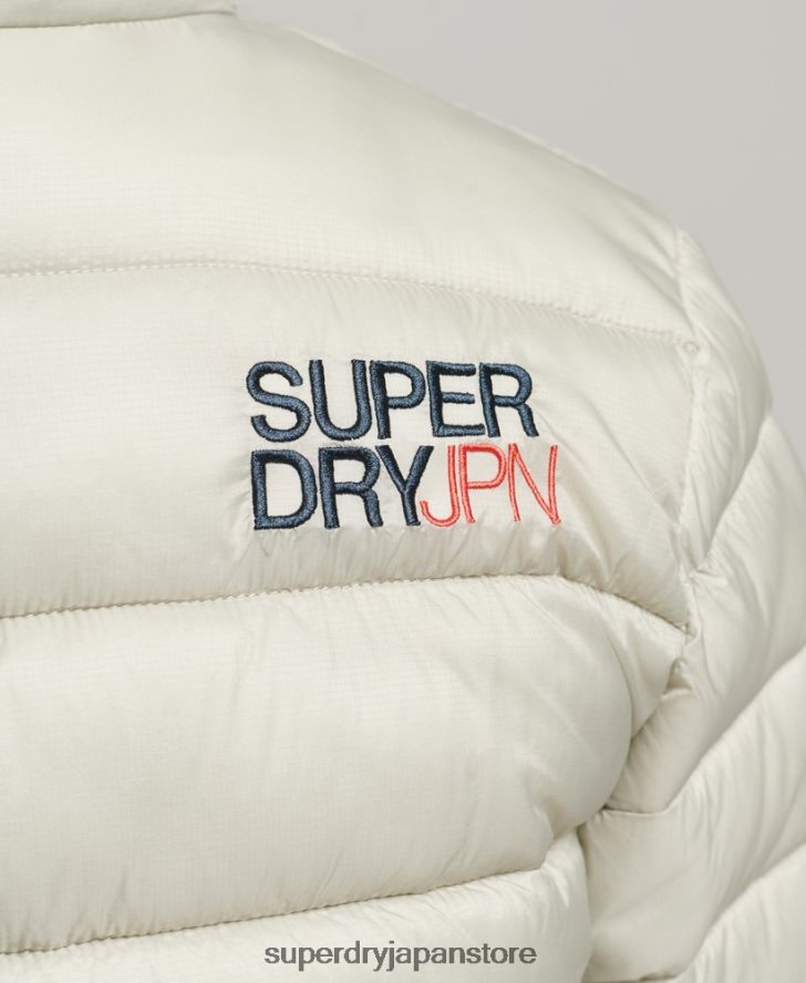 軽量クロップドスポーツパッド入りジャケット 女性 Superdry 衣類 グレー 2J62PZ3614