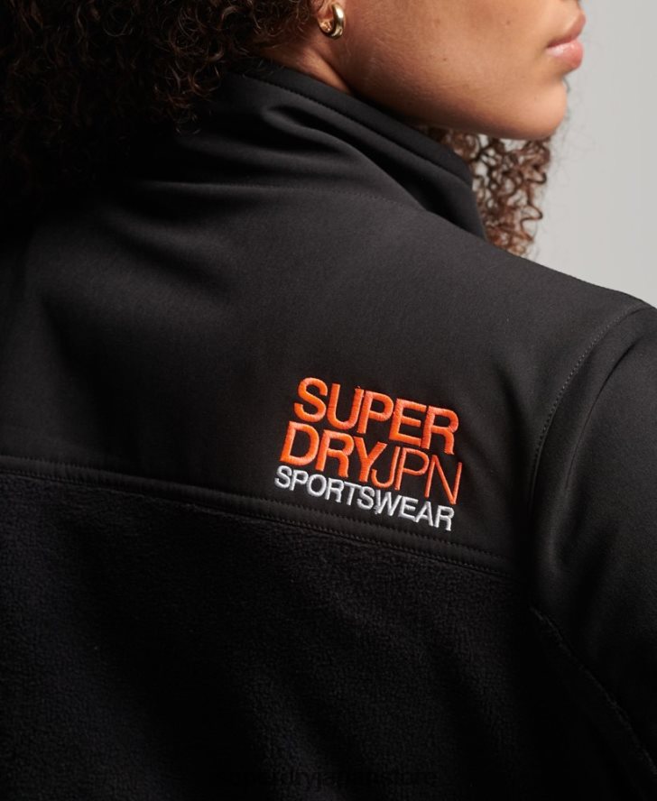 コードハイブリッドトレッカージャケット 女性 Superdry 衣類 黒 2J62PZ3615