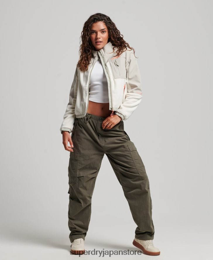 コードハイブリッドトレッカージャケット 女性 Superdry 衣類 クリーム 2J62PZ3616