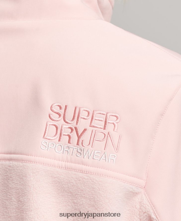 コードハイブリッドトレッカージャケット 女性 Superdry 衣類 ピンク 2J62PZ3617