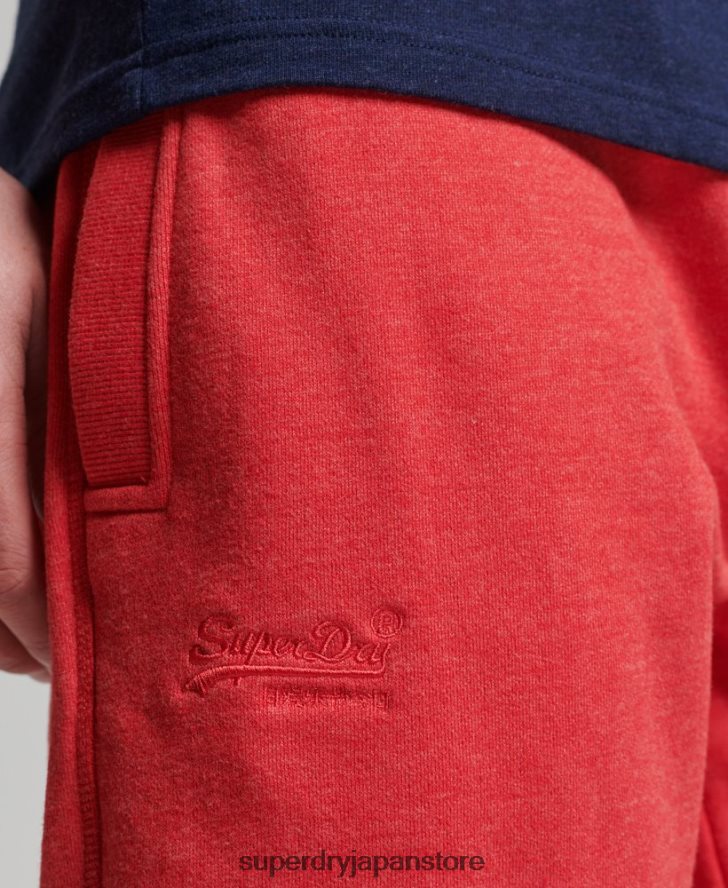 オーガニックコットン ヴィンテージロゴ ジャージー ショーツ 男性 Superdry 衣類 赤 2J62PZ361